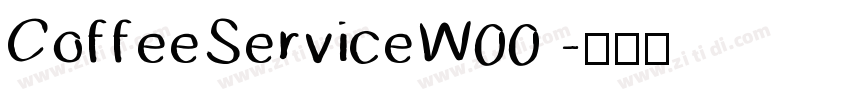 CoffeeServiceW00 字体转换
